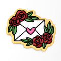 Envelope Flower Heart Cookie Cutter | Stamp | Stencil #1