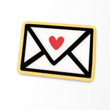 Envelope Heart Cookie Cutter | Stamp | Stencil #1