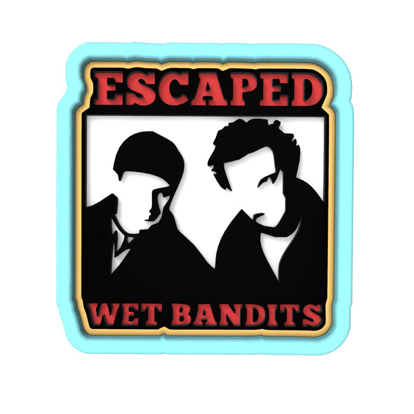 Escaped Wet Bandits Cookie Cutter | Stamp | Stencil