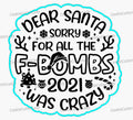 F Bombs Cookie Cutter | Stamp | Stencil #1