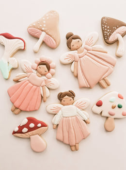 Fairy Garden 8 Cookie Cutter Set by @thecookiegallery | Choose Cutters, Stamps, & Stencils | Girly / Dolls / Princess Cookie Cutter Lady 