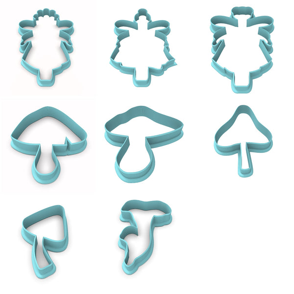 Fairy Garden 8 Cookie Cutter Set by @thecookiegallery | Choose Cutters, Stamps, & Stencils | Girly / Dolls / Princess Cookie Cutter Lady Cutter Only 