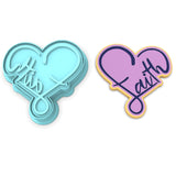 Faith Cookie Cutter | Stamp | Stencil #1