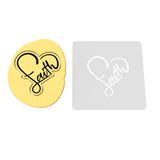 Faith Cookie Cutter | Stamp | Stencil #1