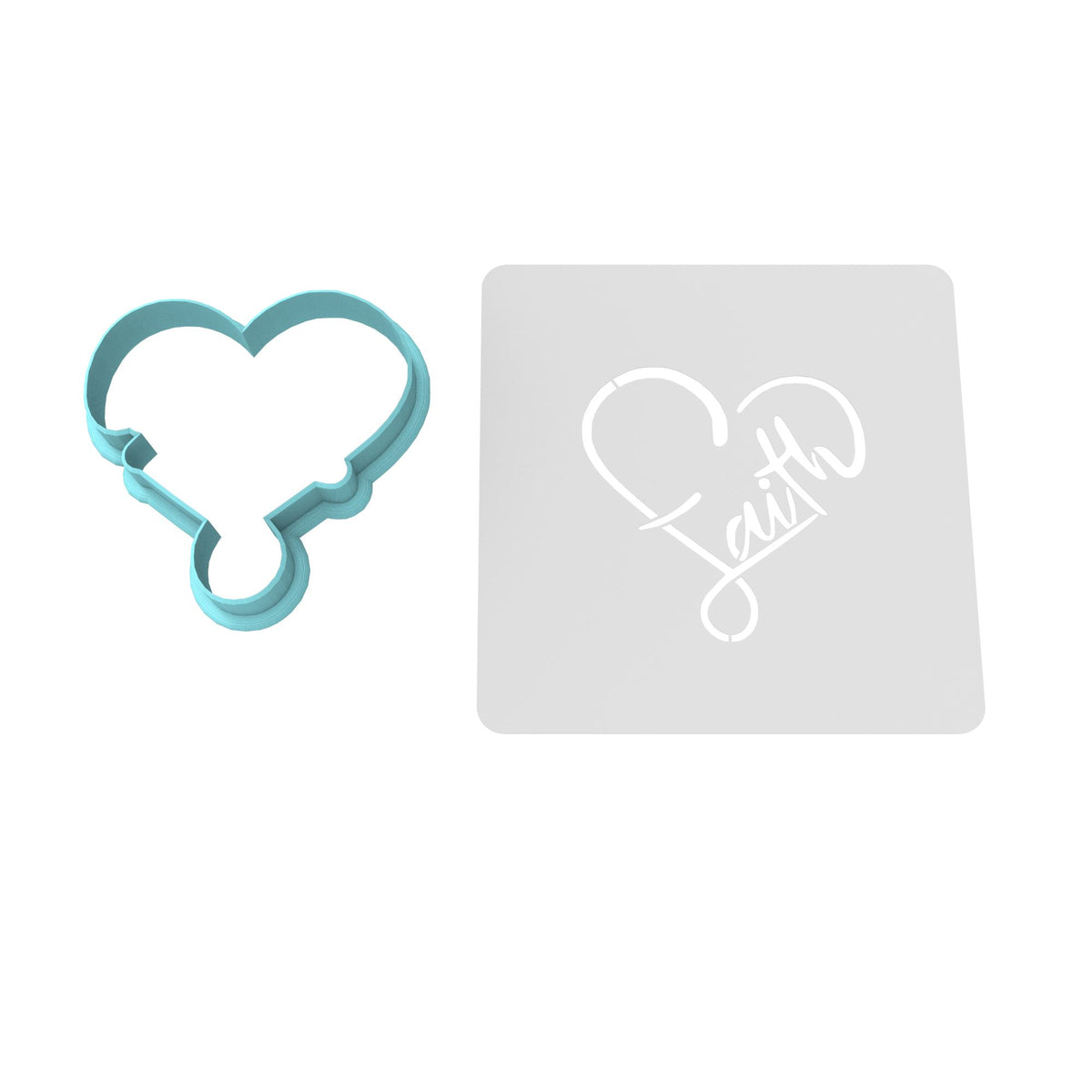 Faith Cookie Cutter | Stamp | Stencil #1