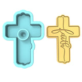 Faith Cross Cookie Cutter | Stamp | Stencil #1 Cookie Cutter Lady 
