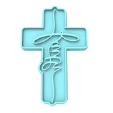 Faith Cross Cookie Cutter | Stamp | Stencil #1 Cookie Cutter Lady MINI - 2 Inches (5cm) Stamp ONLY 