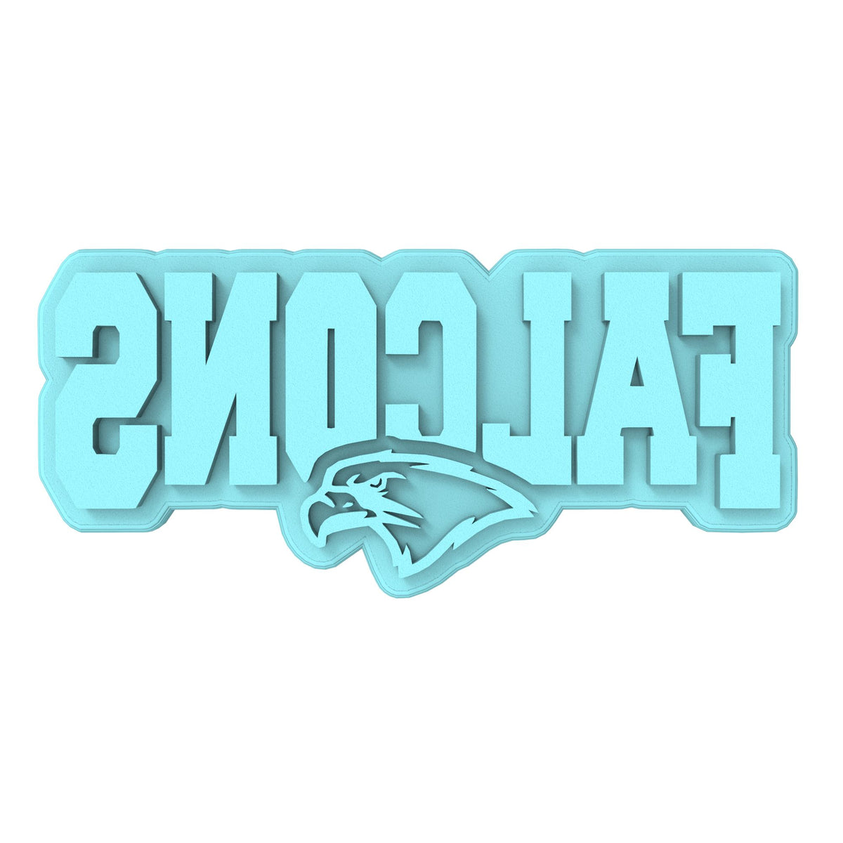 Falcons Word Cookie Cutter | Stamp | Stencil #1 Animals & Dinosaurs Cookie Cutter Lady 