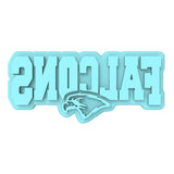 Falcons Word Cookie Cutter | Stamp | Stencil #1 Animals & Dinosaurs Cookie Cutter Lady 