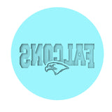 Falcons Word Cookie Cutter | Stamp | Stencil #1 Animals & Dinosaurs Cookie Cutter Lady 