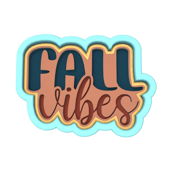 Fall Vibes Cookie Cutter | Stamp | Stencil #1