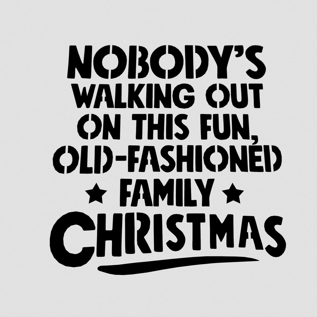 Family Christmas Cookie Cutter | Stamp | Stencil