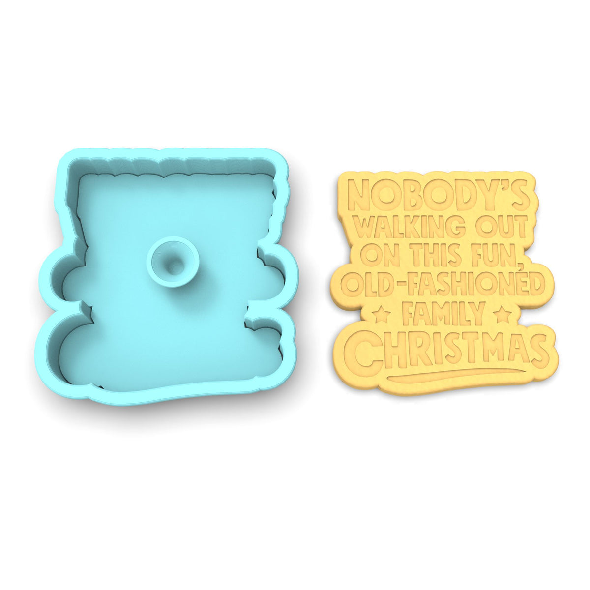 Family Christmas Cookie Cutter | Stamp | Stencil