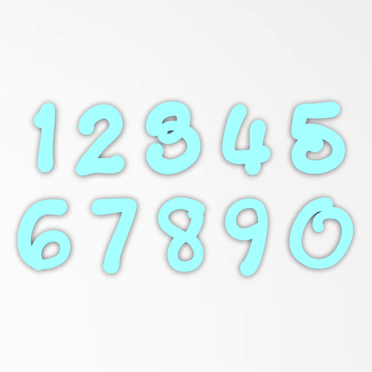 Fancy Cartoon Cookie Stamps Set - Letters & Numbers Letters/ Numbers/ Shapes Cookie Cutter Lady