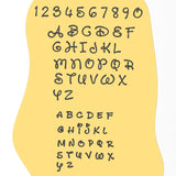 Fancy Cartoon Cookie Stamps Set - Letters & Numbers Letters/ Numbers/ Shapes Cookie Cutter Lady