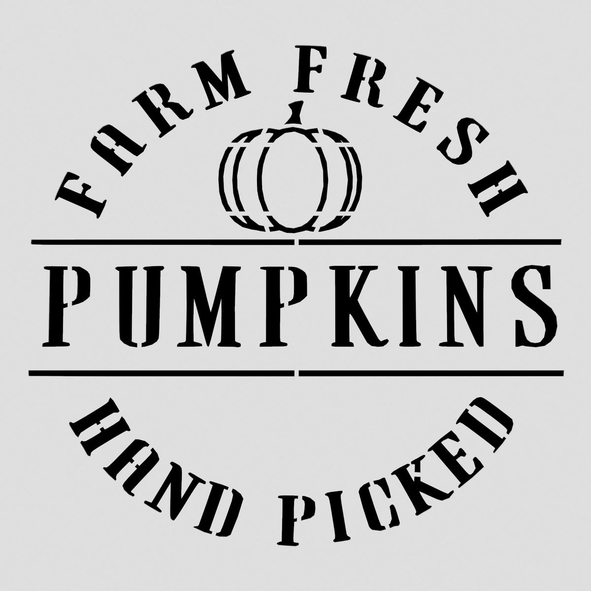 Farm Fresh Pumpkins Cookie Cutter | Stamp | Stencil #2