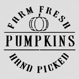 Farm Fresh Pumpkins Cookie Cutter | Stamp | Stencil #2