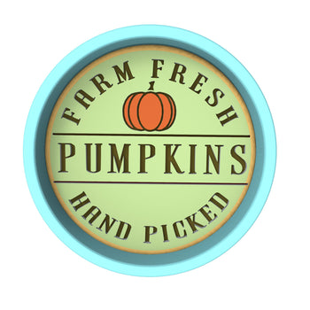Farm Fresh Pumpkins Cookie Cutter | Stamp | Stencil #2