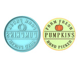 Farm Fresh Pumpkins Cookie Cutter | Stamp | Stencil #2