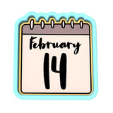 February 14 Calendar Cookie Cutter | Stamp | Stencil #1 Wedding / Baby / V Day Cookie Cutter Lady 