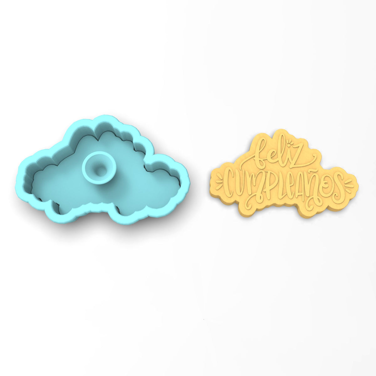 Feliz Cumpleanos Cookie Cutter | Stamp | Stencil #1