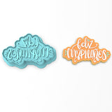 Feliz Cumpleanos Cookie Cutter | Stamp | Stencil #1