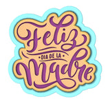 Feliz Dia De La Madre Cookie Cutter | Stamp | Stencil #2 Animals & Dinosaurs Cookie Cutter Lady 