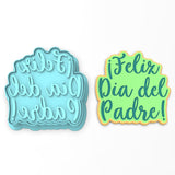 Feliz Dia Del Padre Cookie Cutter | Stamp | Stencil #1