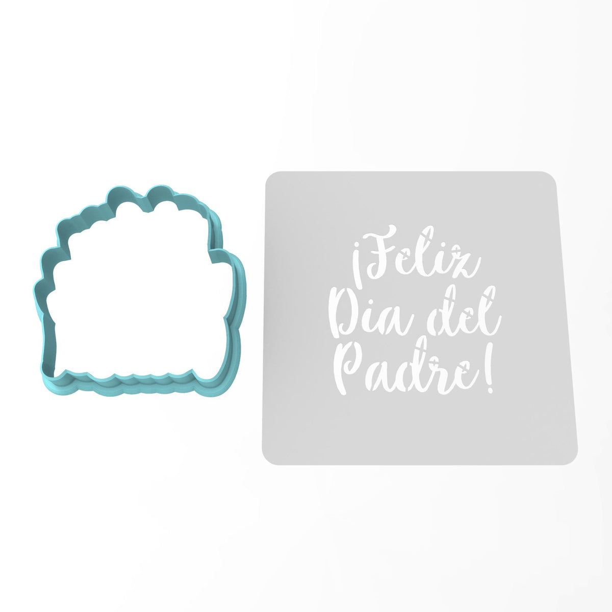 Feliz Dia Del Padre Cookie Cutter | Stamp | Stencil #1