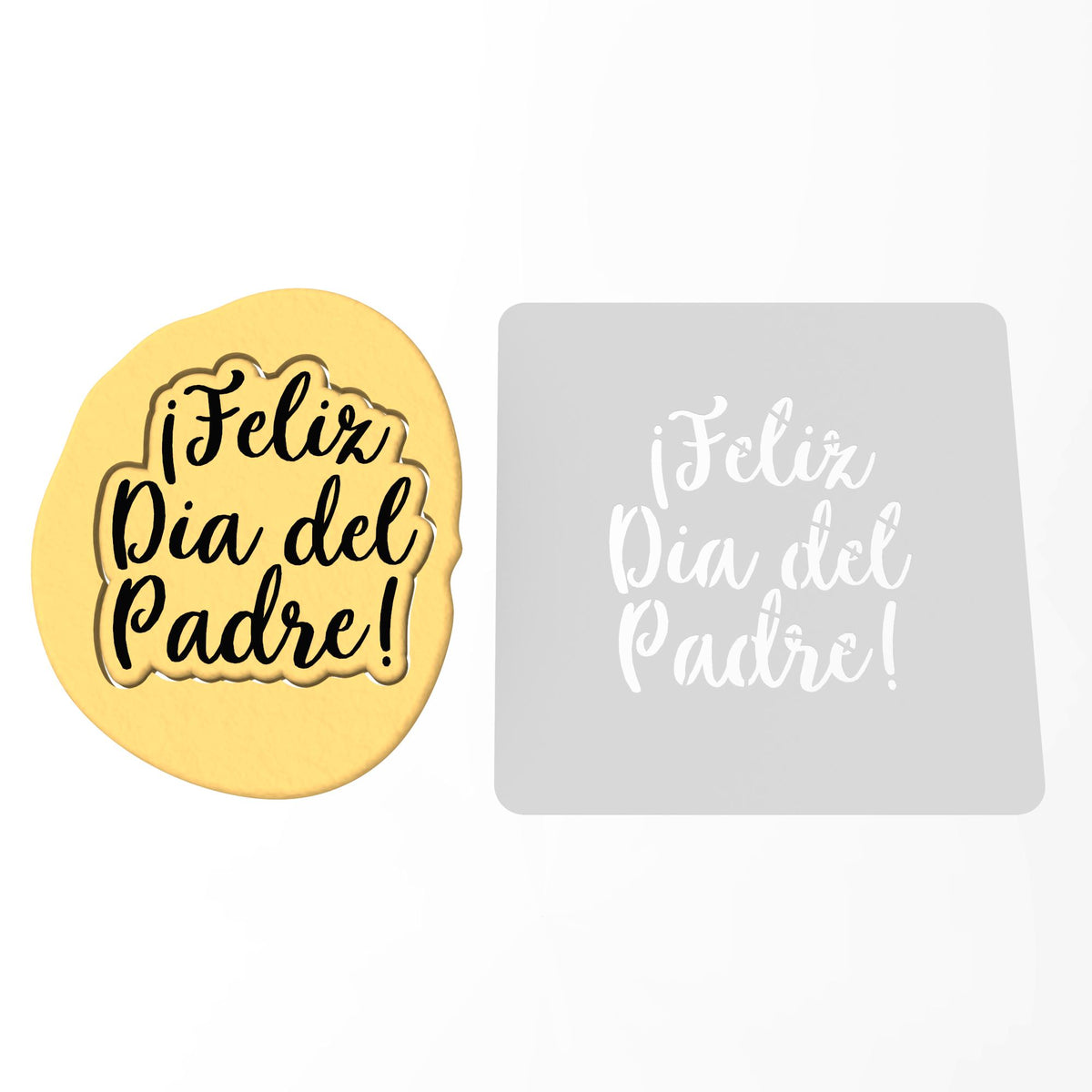 Feliz Dia Del Padre Cookie Cutter | Stamp | Stencil #1