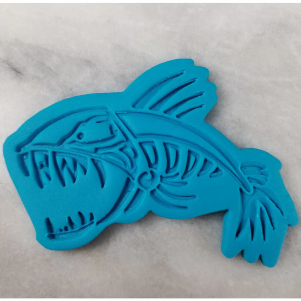 Fierce Fish Cookie Cutter Stamp & Outline #1