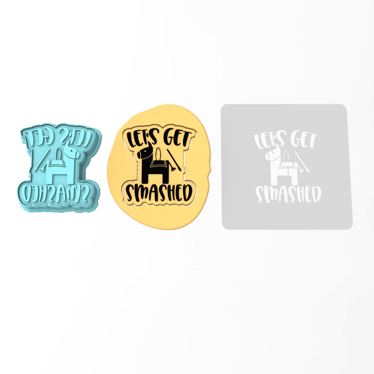 Fiesta Cookie Cutter | Stamp | Stencil #1