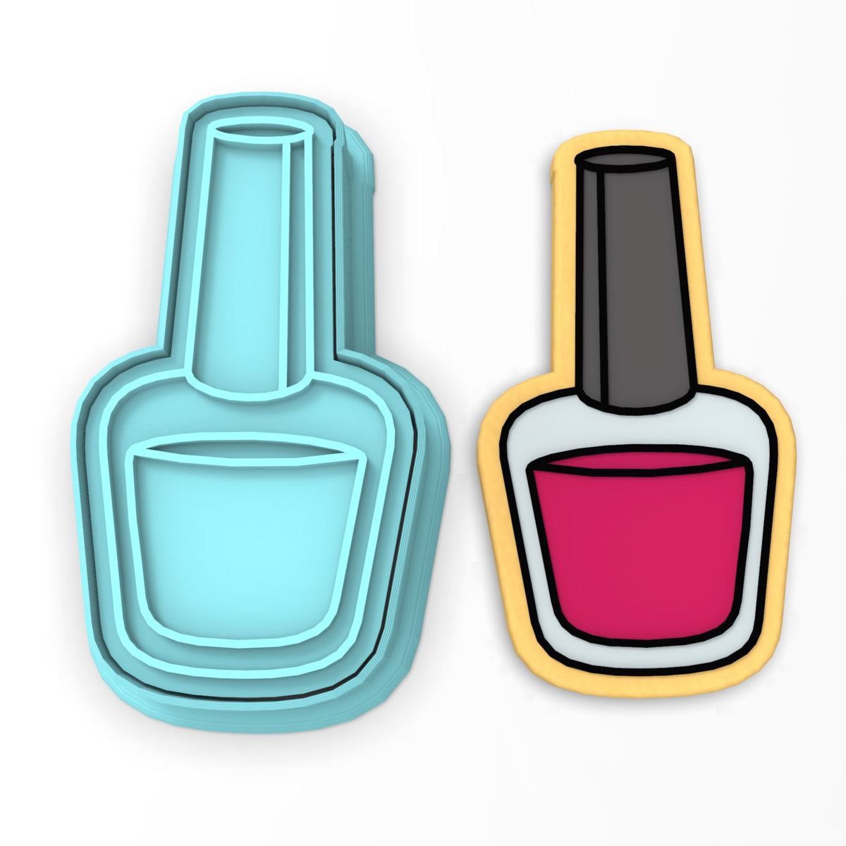 Fingernail Polish Cookie Cutter | Stamp | Stencil #1