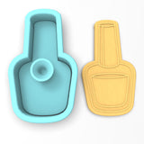 Fingernail Polish Cookie Cutter | Stamp | Stencil #1