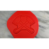 Firefighter Axes Cookie Cutter  Stamp & Outline #1
