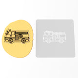 Firetruck Cookie Cutter | Stamp | Stencil #1