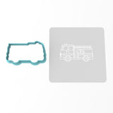 Firetruck Cookie Cutter | Stamp | Stencil #1