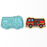 Firetruck Cookie Cutter | Stamp | Stencil #1