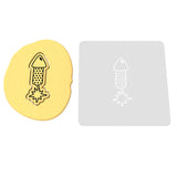 Firework Rocket Cookie Cutter | Stamp | Stencil #1