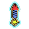 Firework Rocket Cookie Cutter | Stamp | Stencil #1