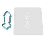 Firework Rocket Cookie Cutter | Stamp | Stencil #1