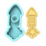 Firework Rocket Cookie Cutter | Stamp | Stencil #1