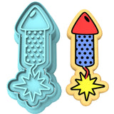 Firework Rocket Cookie Cutter | Stamp | Stencil #1
