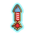 Firework Rocket Cookie Cutter | Stamp | Stencil #2