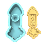 Firework Rocket Cookie Cutter | Stamp | Stencil #3