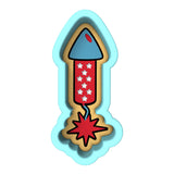 Firework Rocket Cookie Cutter | Stamp | Stencil #3