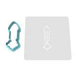 Firework Rocket Cookie Cutter | Stamp | Stencil #3