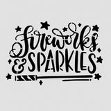 Fireworks and Sparkles Cookie Cutter | Stamp | Stencil #1