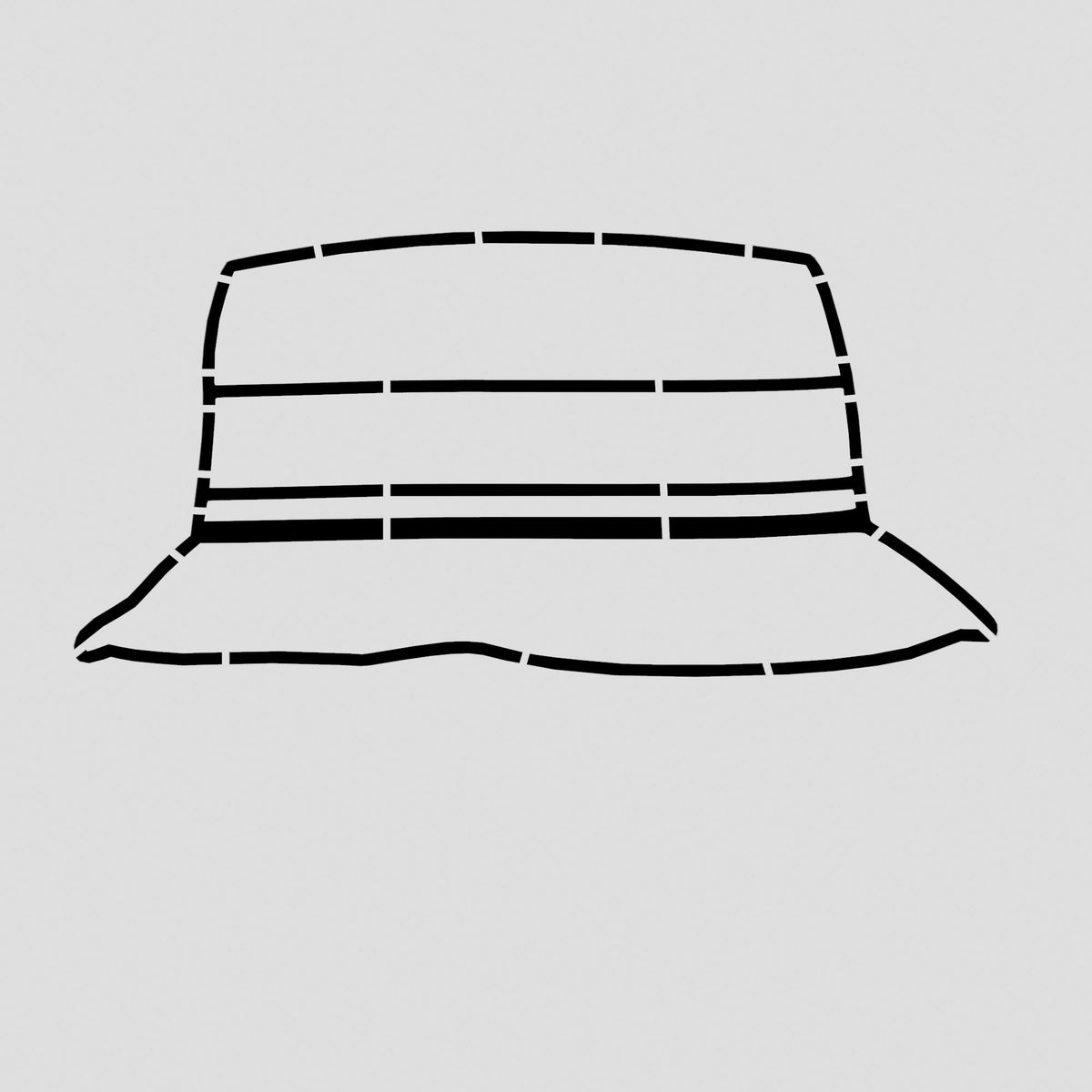 Fishing Hat Cookie Cutter | Stamp | Stencil #1 Boys/ Army / Outdoorsman Cookie Cutter Lady 2 Inch Small Cupcake Stencil Only No