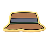 Fishing Hat Cookie Cutter | Stamp | Stencil #1 Boys/ Army / Outdoorsman Cookie Cutter Lady 